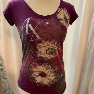 Armani Exchange glittered shirt